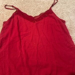 Idyllwind Red Lace Cami Top